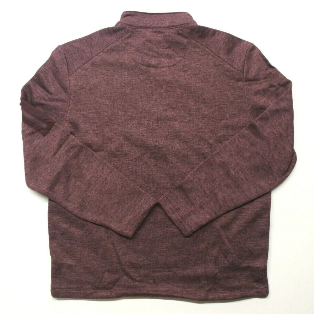 Grand Slam 1/4 Zip Golf Fleece Pullover - Fig - M - Picture 3 of 4